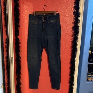 Curve Appeal - Curve Creator Classic High Rise Skinny - Dark Blue Jeans